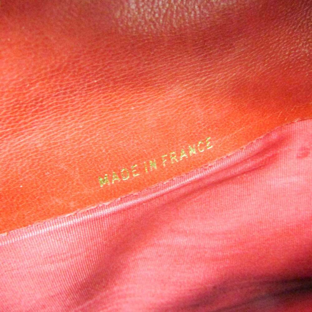 CHANEL Red Lambskin Leather Logo Wallet - Picture 16 of 16